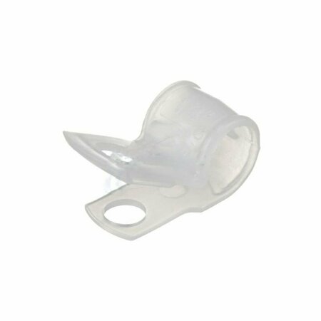 AMERICAN IMAGINATIONS 0.25 in. Clear Plastic Cable Clamp AI-37407